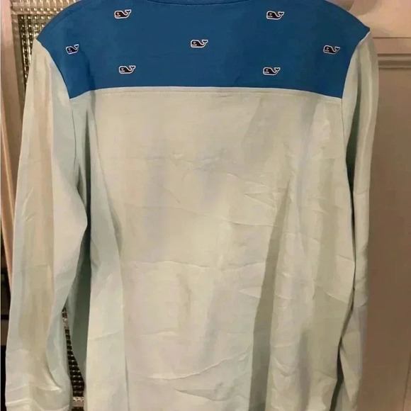 Vineyards vines women’s 1/4 zip sweatshirt light green size medium - Picture 2 of 7